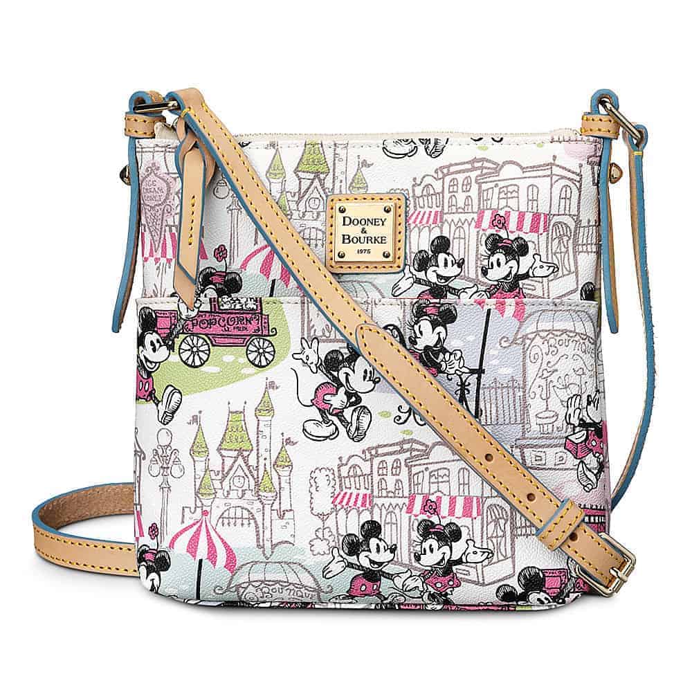 Mickey and Minnie Downtown Pink Letter Carrier / Crossbody
