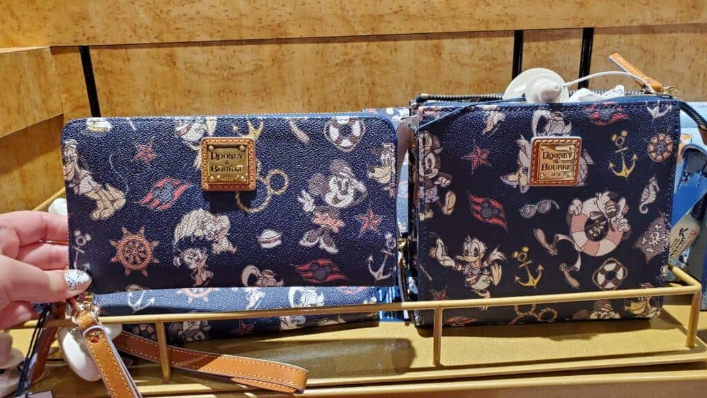 Disney Cruise Line Navy Mickey and Friends 2018 Wallet and CrossbodyTote