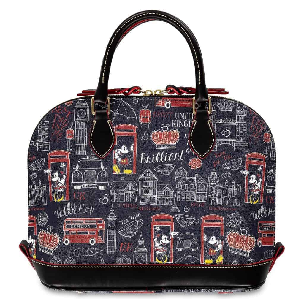 Mickey and Minnie Mouse Hello Mate Zip Satchel (back) by Dooney & Bourke