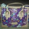 Sketch Purple Large Shopper OOAK