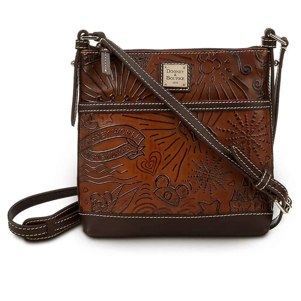 Brown Leather Sketch Crossbody