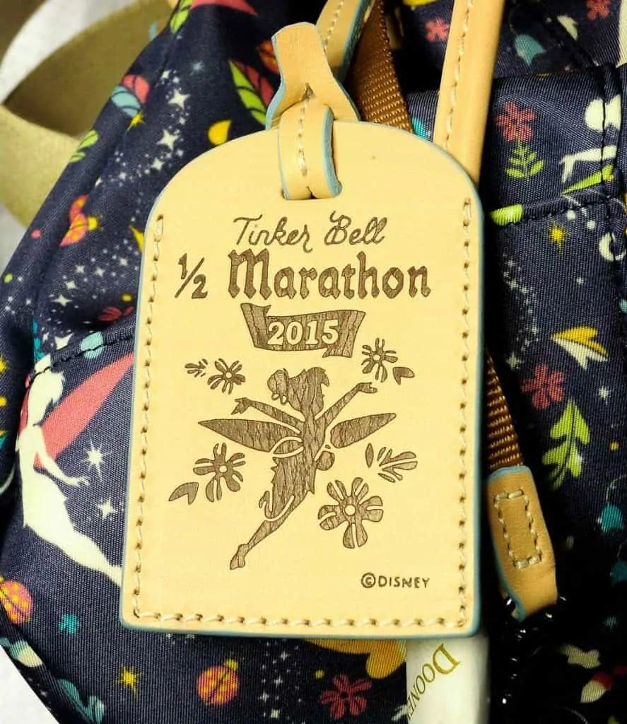 Tinker Bell Half 2015 Leather Tag