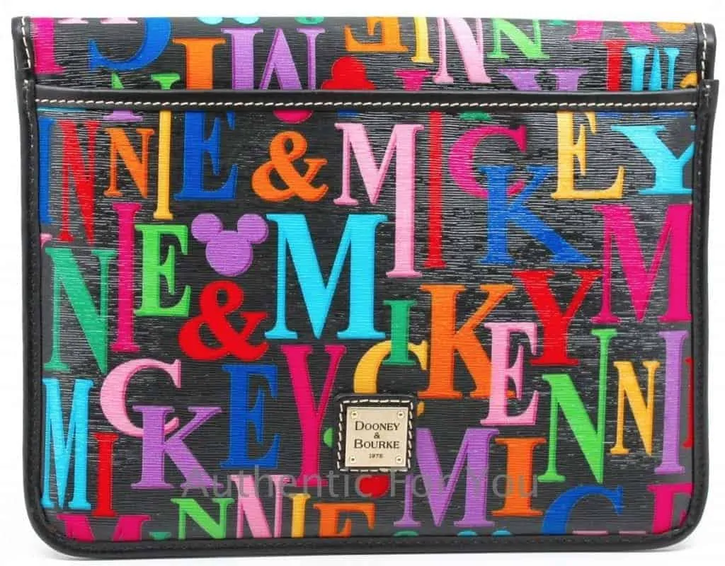 Mickey & Minnie Rainbow Names iPad Case OOAK (back)