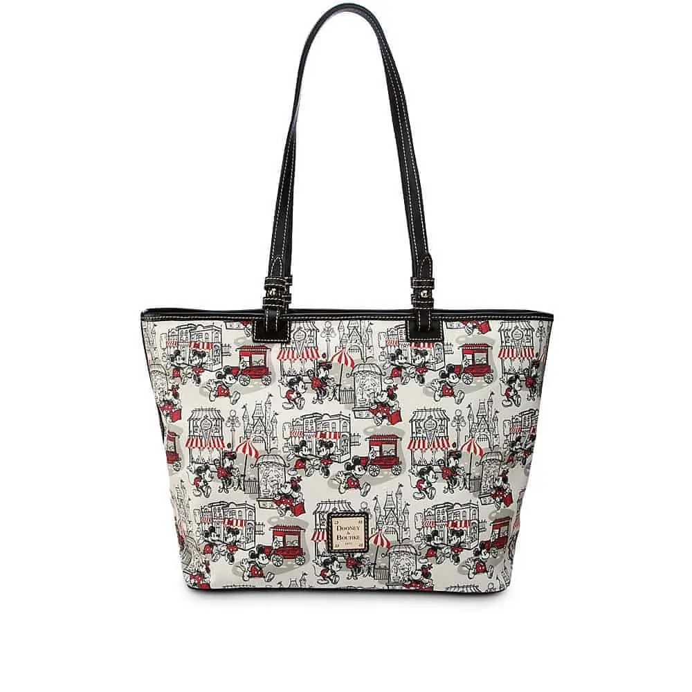 Mickey and Minnie Downtown Red Large Shopper Tote