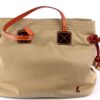Tan Nylon Shopper w/ brown Mickey OOAK