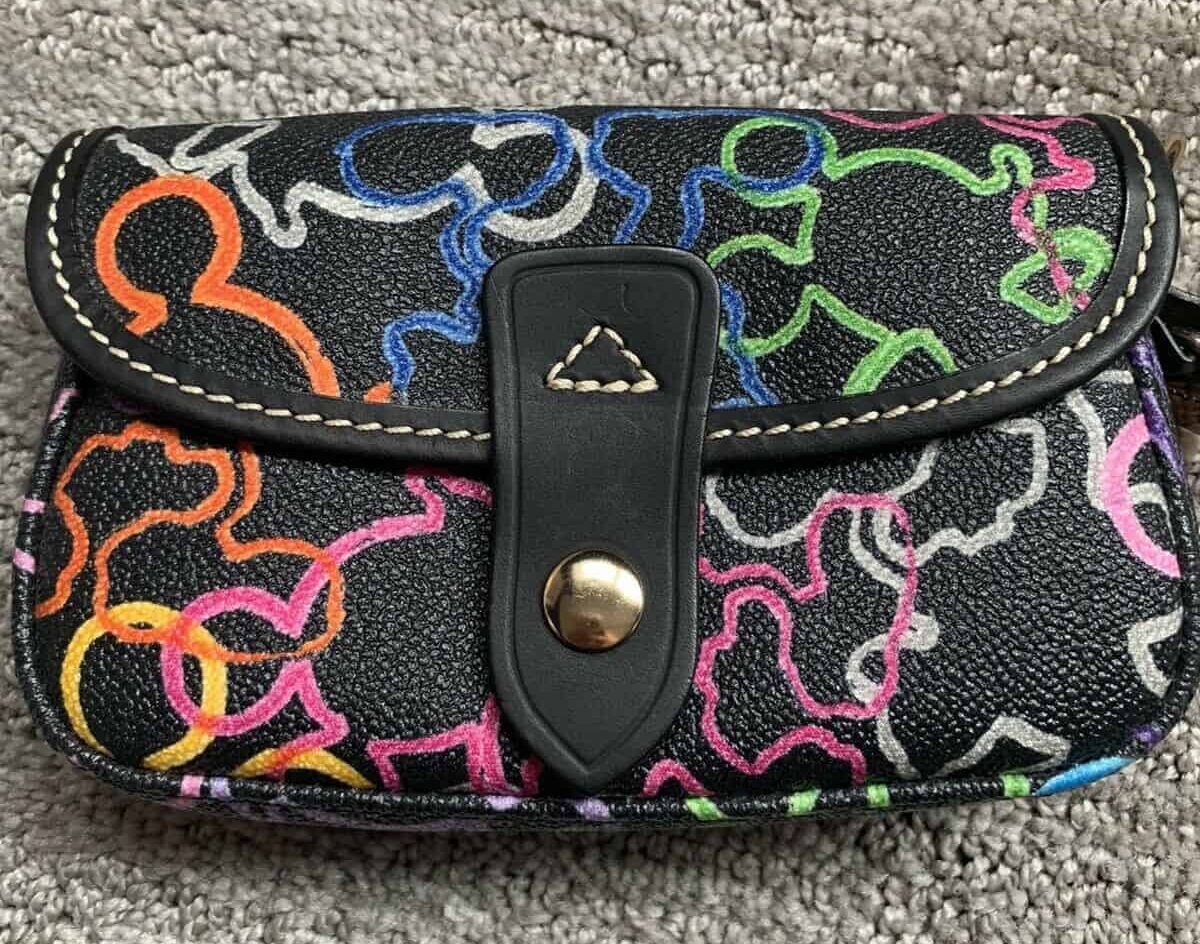 Silly Band Black Snap Wristlet OOAK