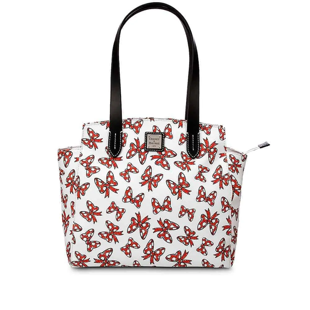 White Minnie Bows Fan Shopper Bag
