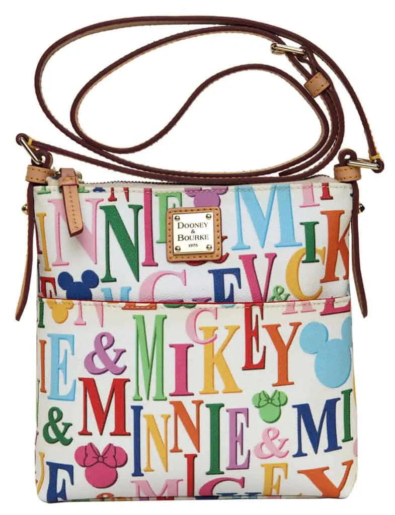 Mickey and Minnie Rainbow Names White Letter Carrier