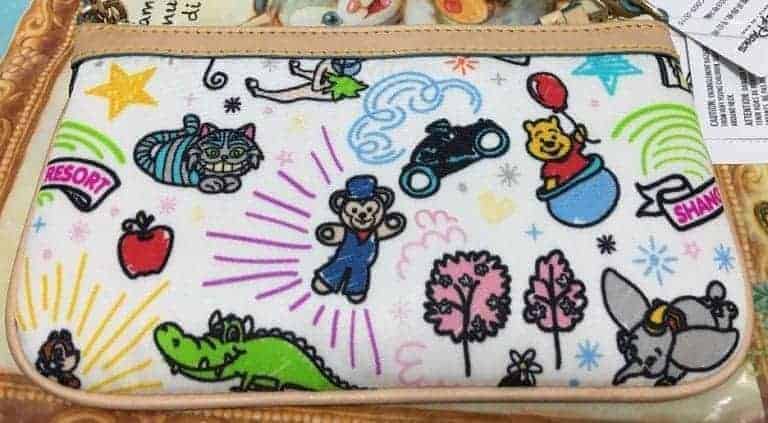 Shanghai Disneyland Sketch Wristlet (back)
