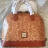 Club 33 Embossed Leather Satchel