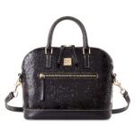 Black Embossed Leather Sketch 2021 Satchel by Disney Dooney & Bourke