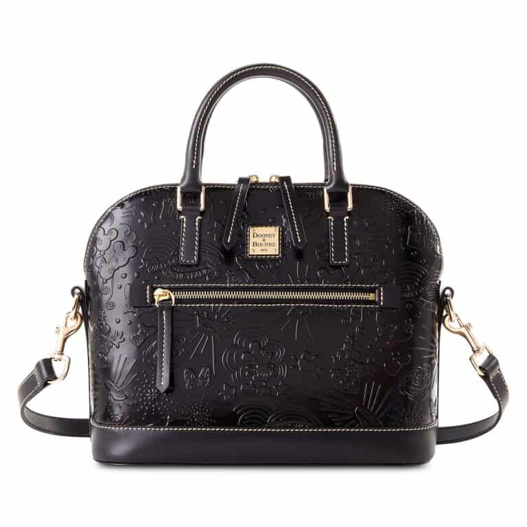 Black Embossed Leather Sketch 2021 Satchel by Disney Dooney & Bourke