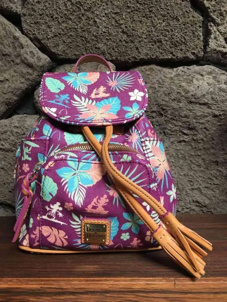 Aulani Purple Floral Backpack
