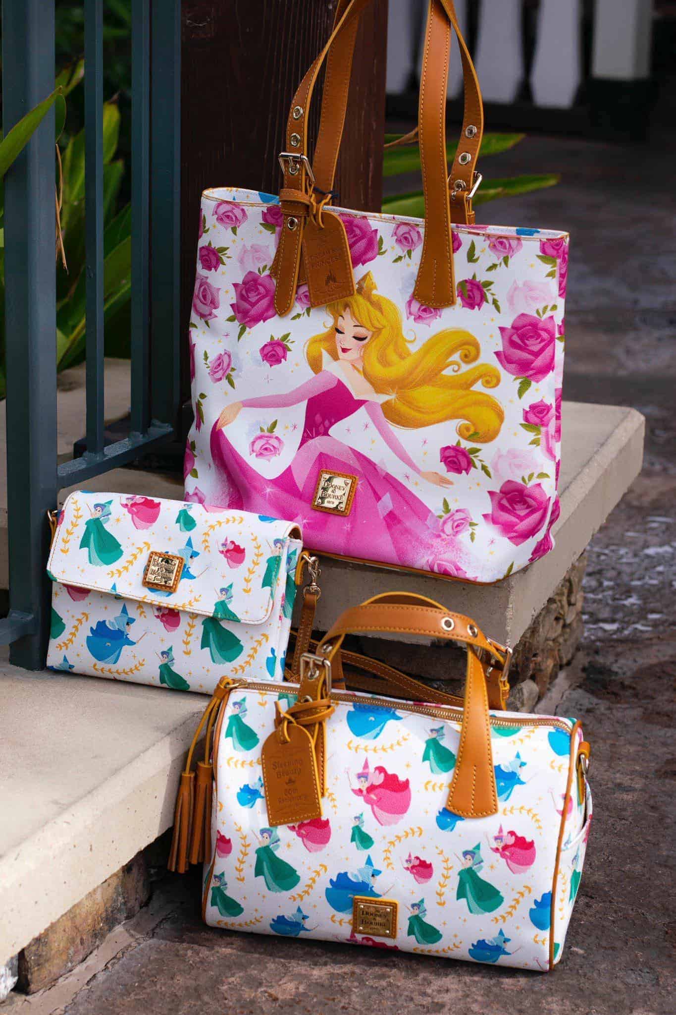 Disney Parks Dooney & Bourke Sleeping Beauty 60th Anniversary Satchel Purse Bag