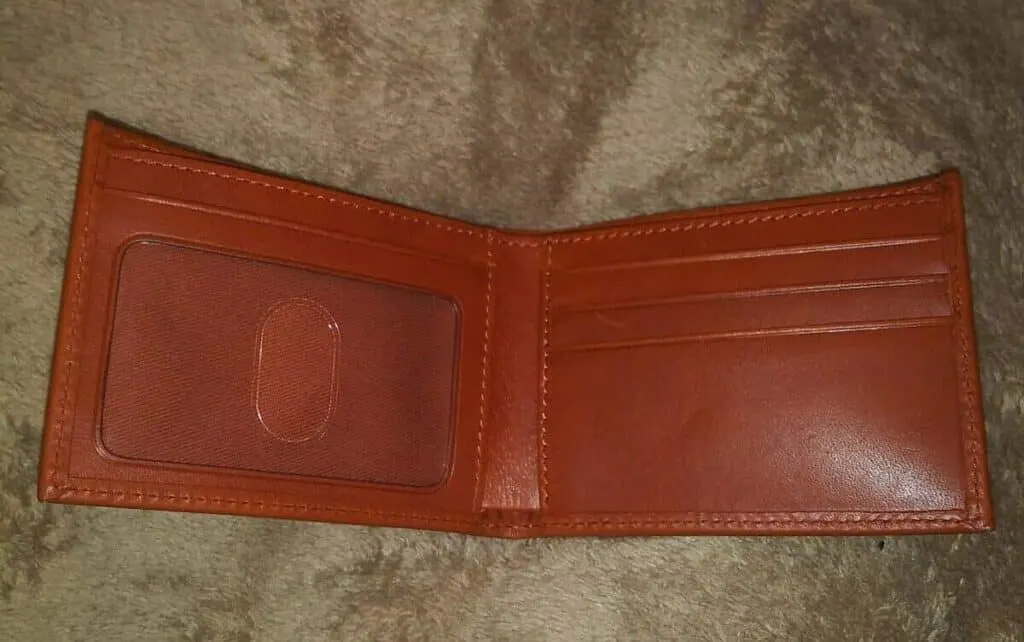 Club 33 Leather Men's Wallet (inside)