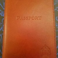 Club 33 Leather Passport Cover
