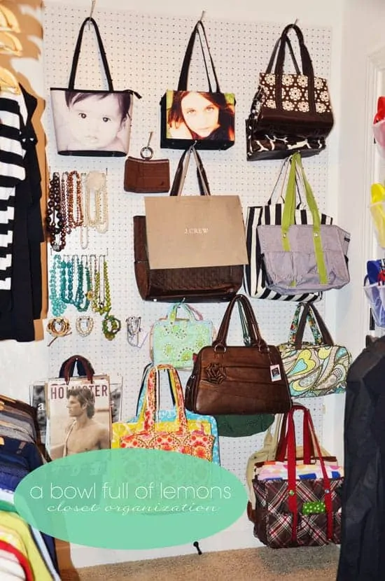 Handbag Storage Idea: Protect Your Bags, But Keep Them Visible