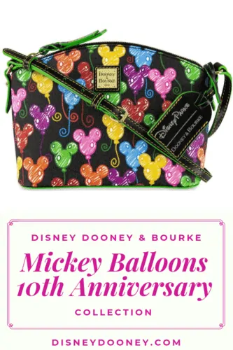 Pin me - Disney Dooney and Bourke 10th Anniversary Disney Mickey Balloons Collection