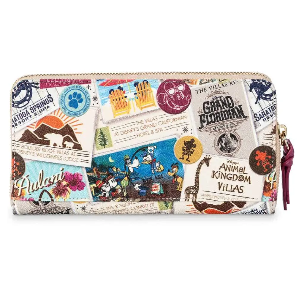 Disney Vacation Club Zip Wallet back by Dooney and Bourke