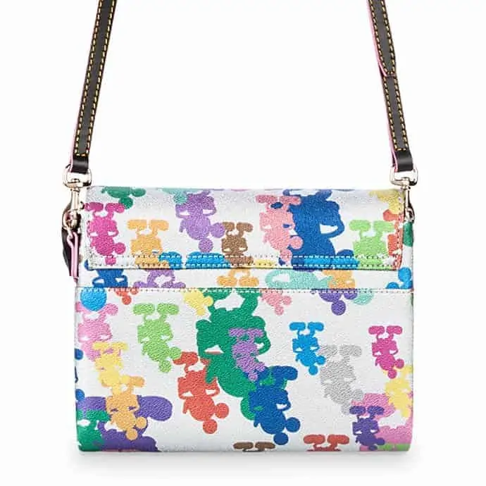 Mickey Mouse Silver Crossbody Bag (back) by Dooney & Bourke – 10th Anniversary