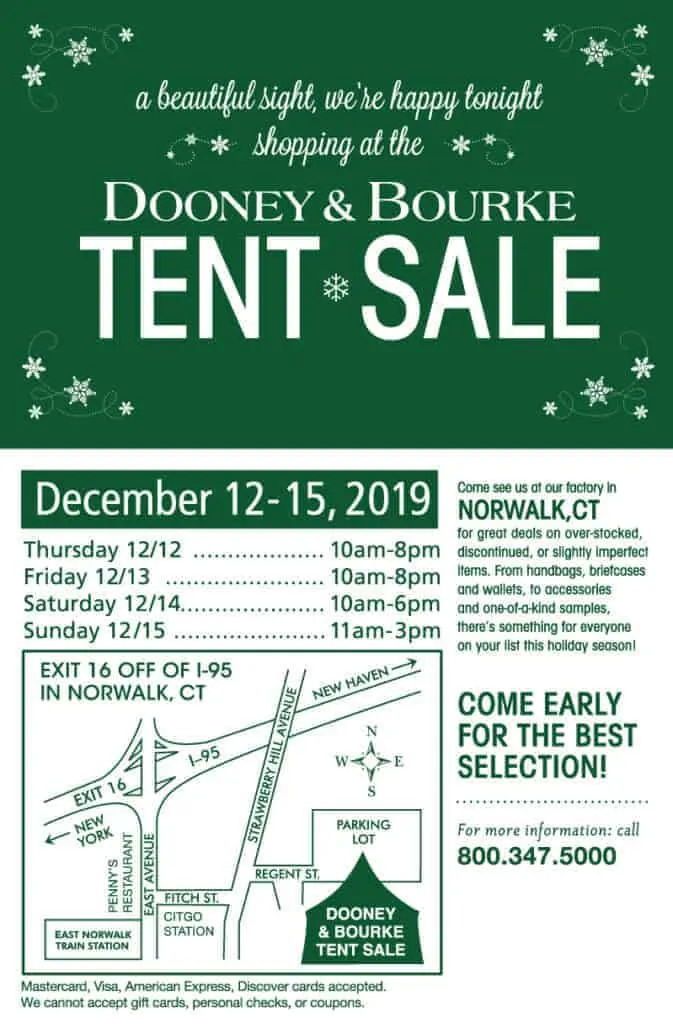 2019 Tent Sale