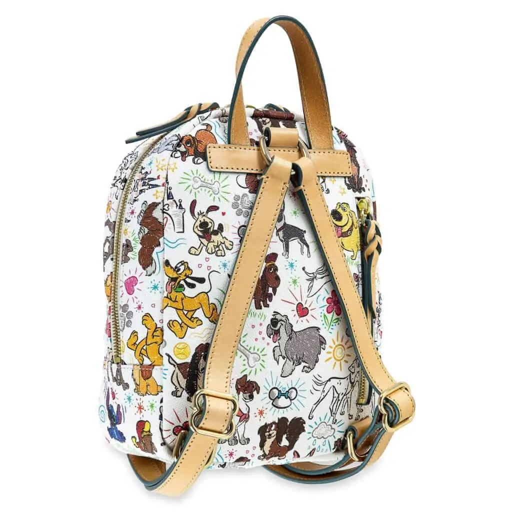 Disney Dogs Sketch Mini Backpack (back) by Dooney & Bourke