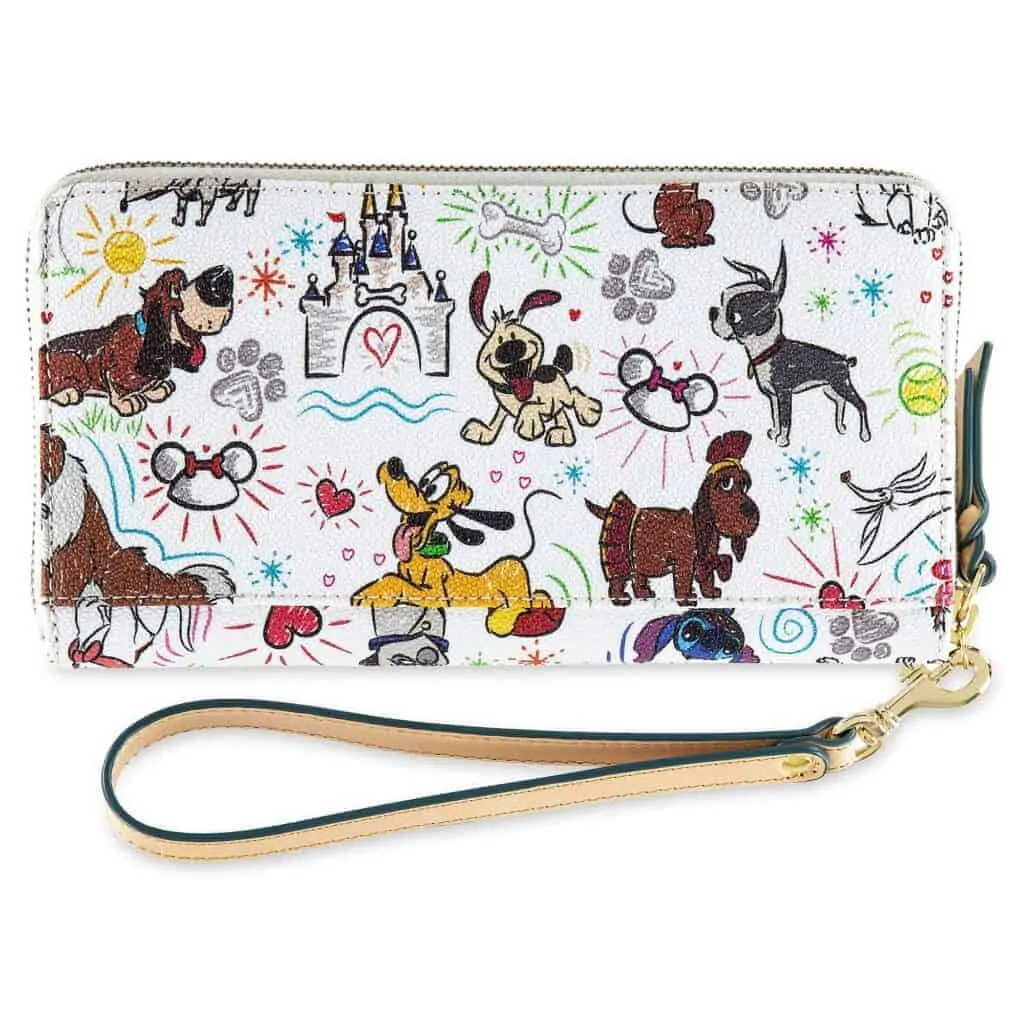 Disney Dogs Sketch Wallet (back) by Dooney & Bourke