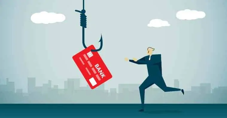 credit card scam man chasing credit card