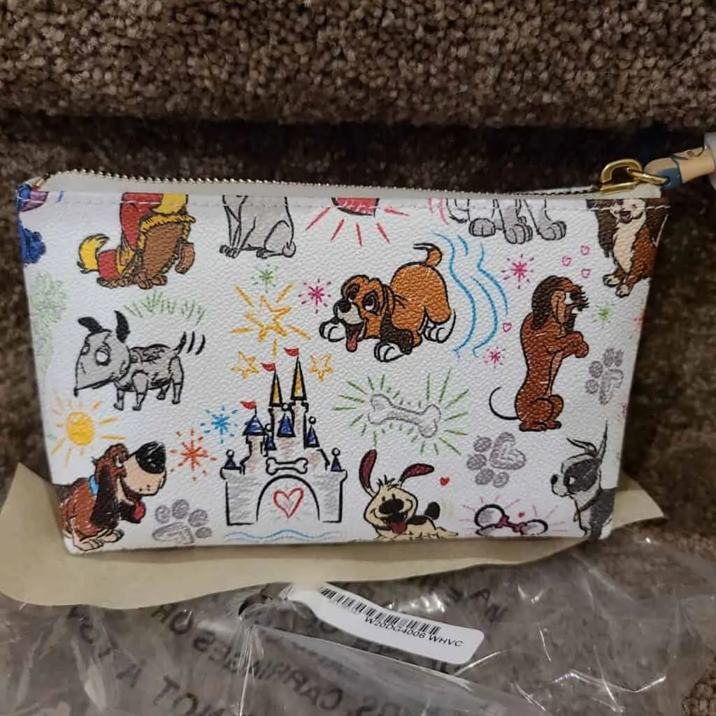 Disney Dogs Sketch Cosmetic Case (back) by Dooney & Bourke