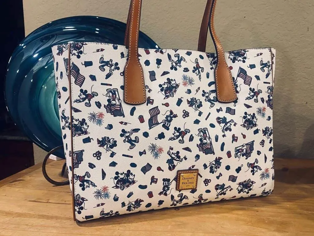 Mickey and Minnie Mouse Americana Tote Bag by Dooney & Bourke