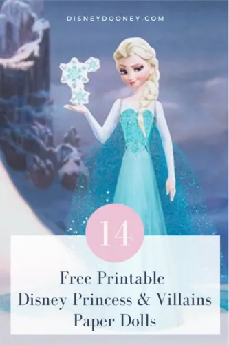 Pin me - 14 Free Printable Disney Princess and Villians 3D Paper Dolls