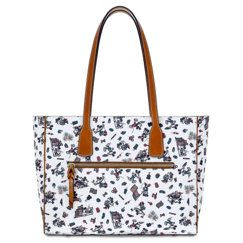 Mickey and Minnie Mouse Americana Tote Bag (back) by Dooney & Bourke