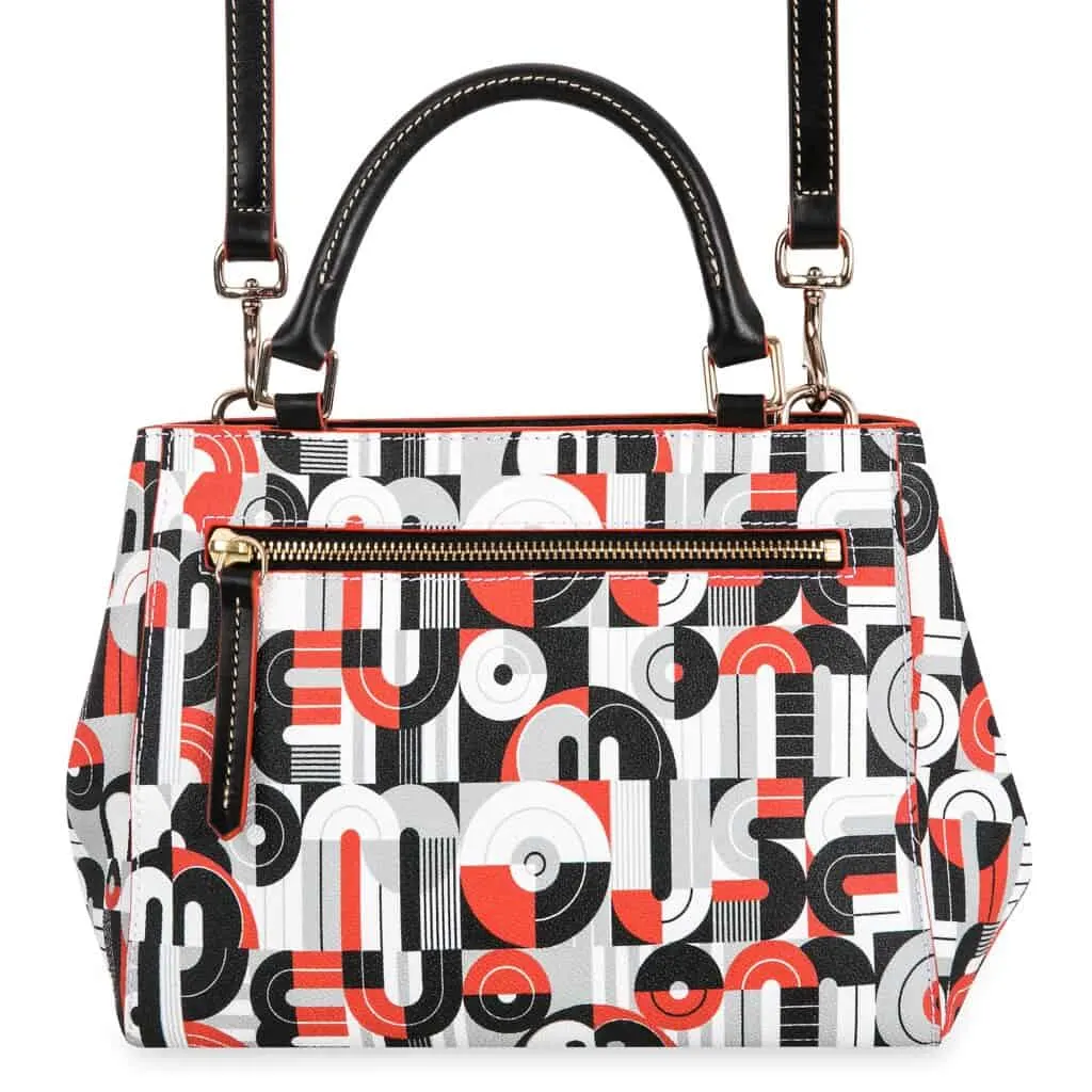 Mickey and Minnie Mouse Geometric Satchel (back) by Dooney & Bourke