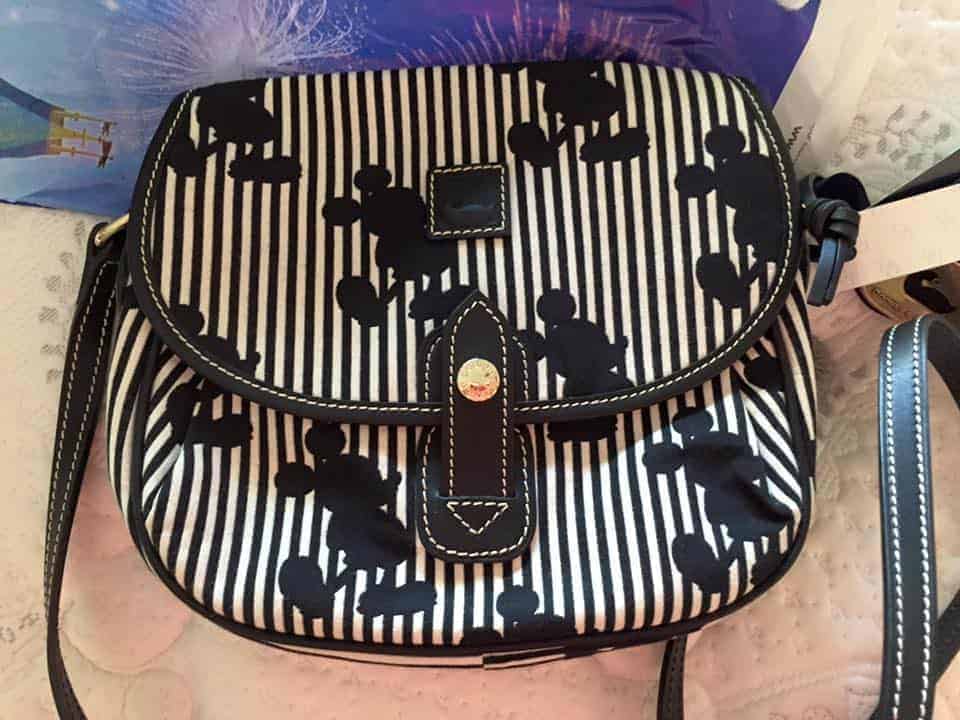 Mickey Stripes Crossbody Bag OOAK