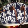 Blue Mickey Faces Domed Satchel OOAK