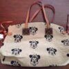 Minnie Faces Cream Domed Satchel OOAK
