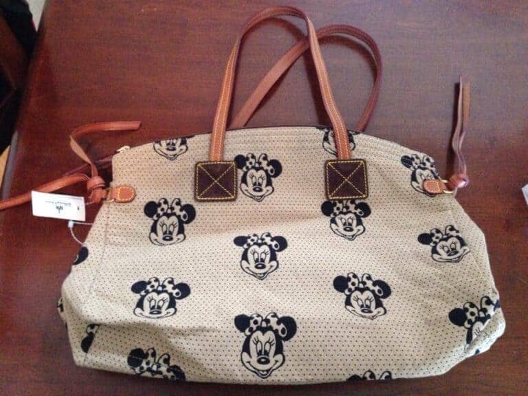 Minnie Faces Cream Domed Satchel OOAK