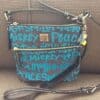 Peace Love Mickey Blue Crossbody OOAK