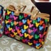 Balloons Black Collette Tote with Tan Finishings OOAK