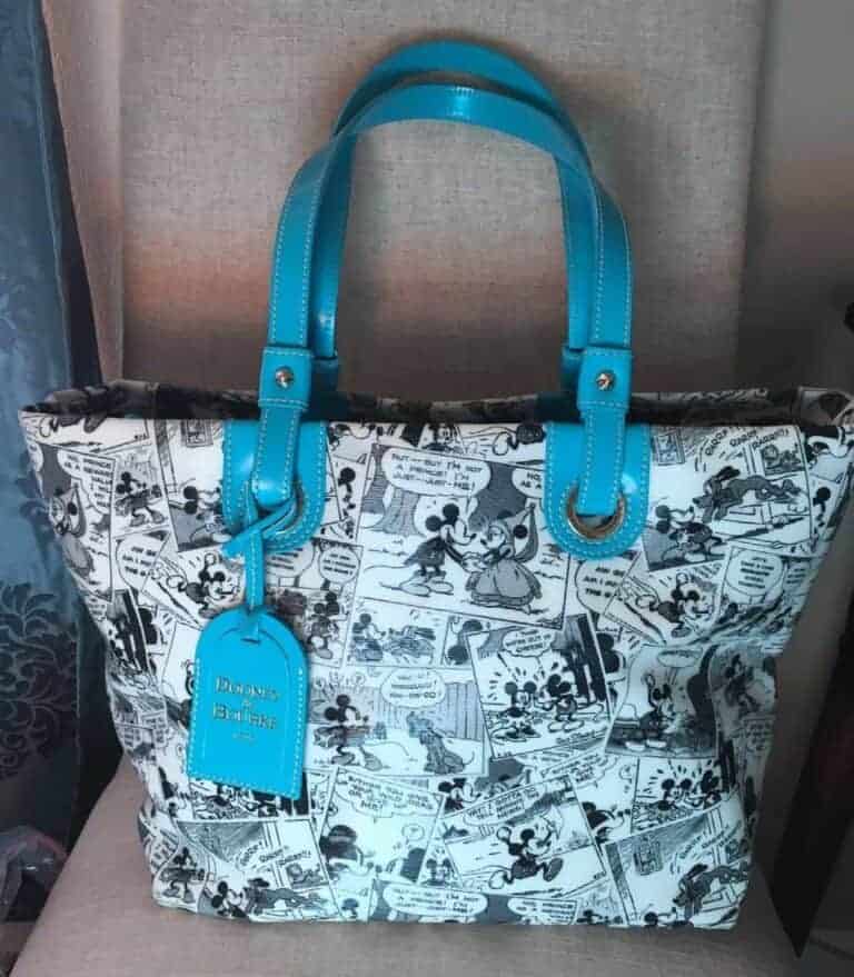 Comics Tote with Teal Handles OOAK
