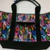 Mickey & Minnie Rainbow Names Tote OOAK