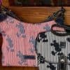 Mickey Stripes Large Champsac Hobo OOAK