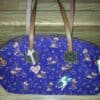 Tinker Bell Canvas Navy Domed Satchel OOAK
