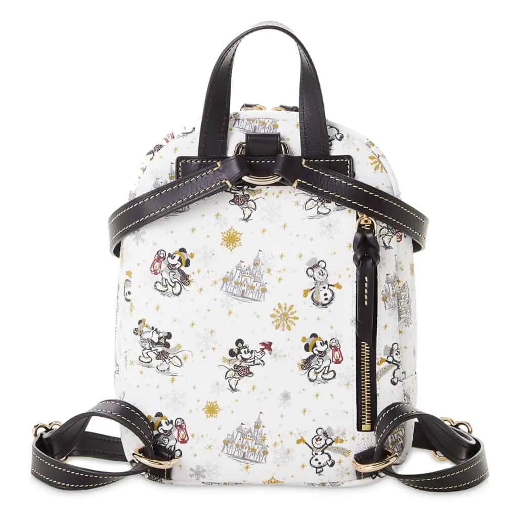 Mickey and Minnie Mouse Holiday 2020 Mini Backpack (back) by Dooney & Bourke