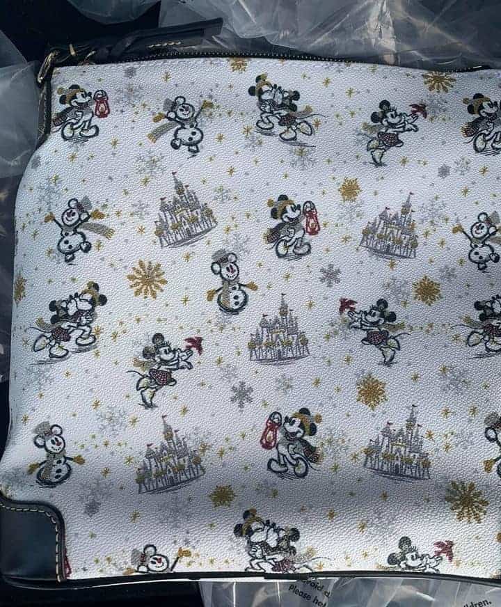 Mickey and Minnie Mouse Holiday 2020 Crossbody Bag (back)
