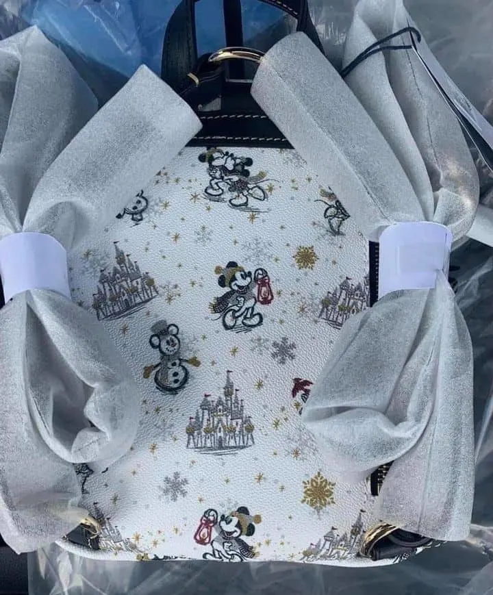 Mickey and Minnie Mouse Holiday 2020 Mini Backpack (back)