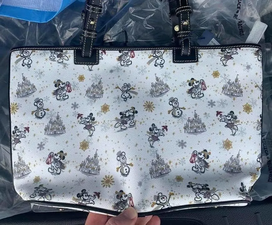 Mickey and Minnie Mouse Holiday 2020 Tote (back)