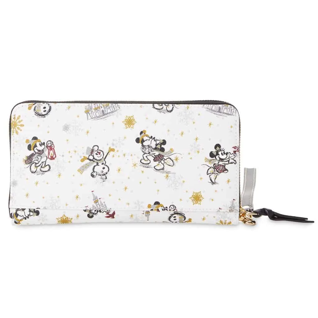 Mickey and Minnie Mouse Holiday 2020 Wristlet Wallet (back) by Dooney & Bourke