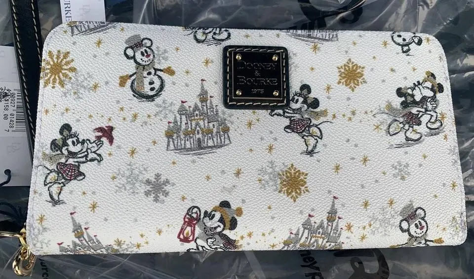 Mickey and Minnie Mouse Holiday 2020 Wristlet Wallet