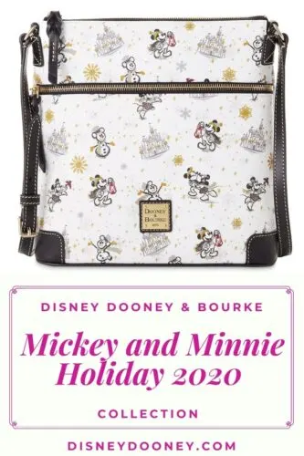 Pin me - Disney Dooney and Bourke Mickey and Minnie Mouse Holiday 2020 Collection